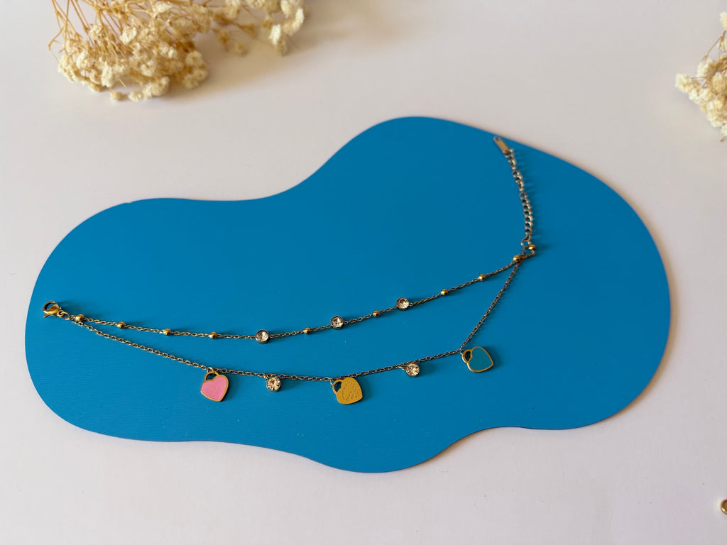 Sweetheart Double-Layer Anklet