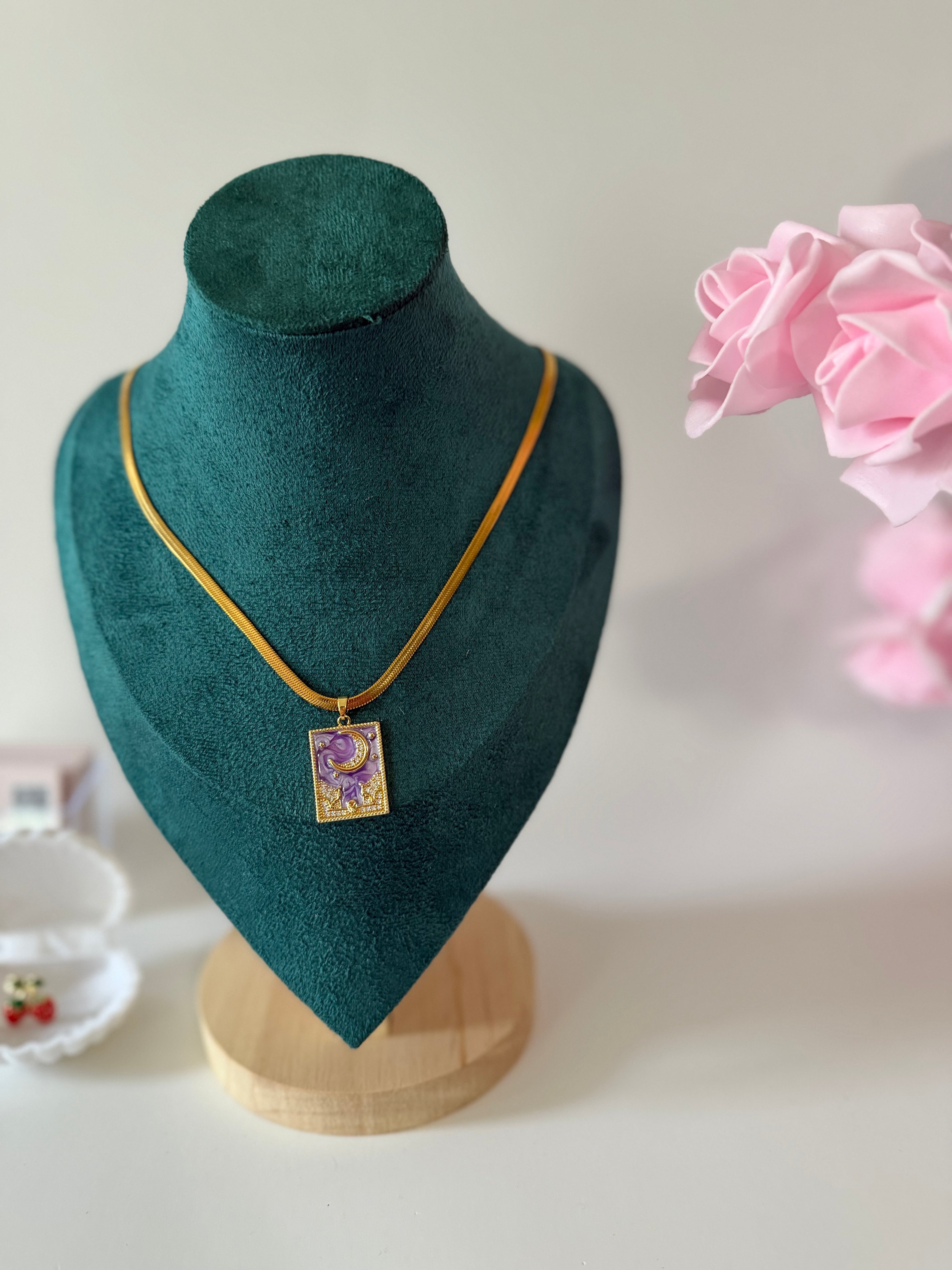Violet Moon Necklace